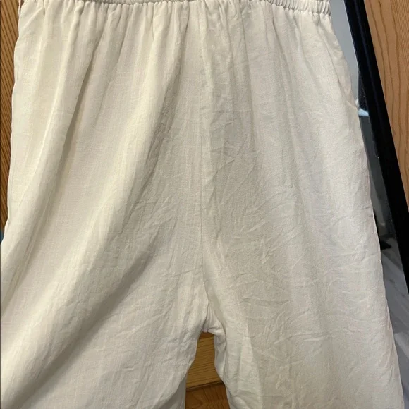 Lulus White High Waist Sleeveless Jumpsuit  Wide Leg Sz XL NWT - Picture 6 of 8